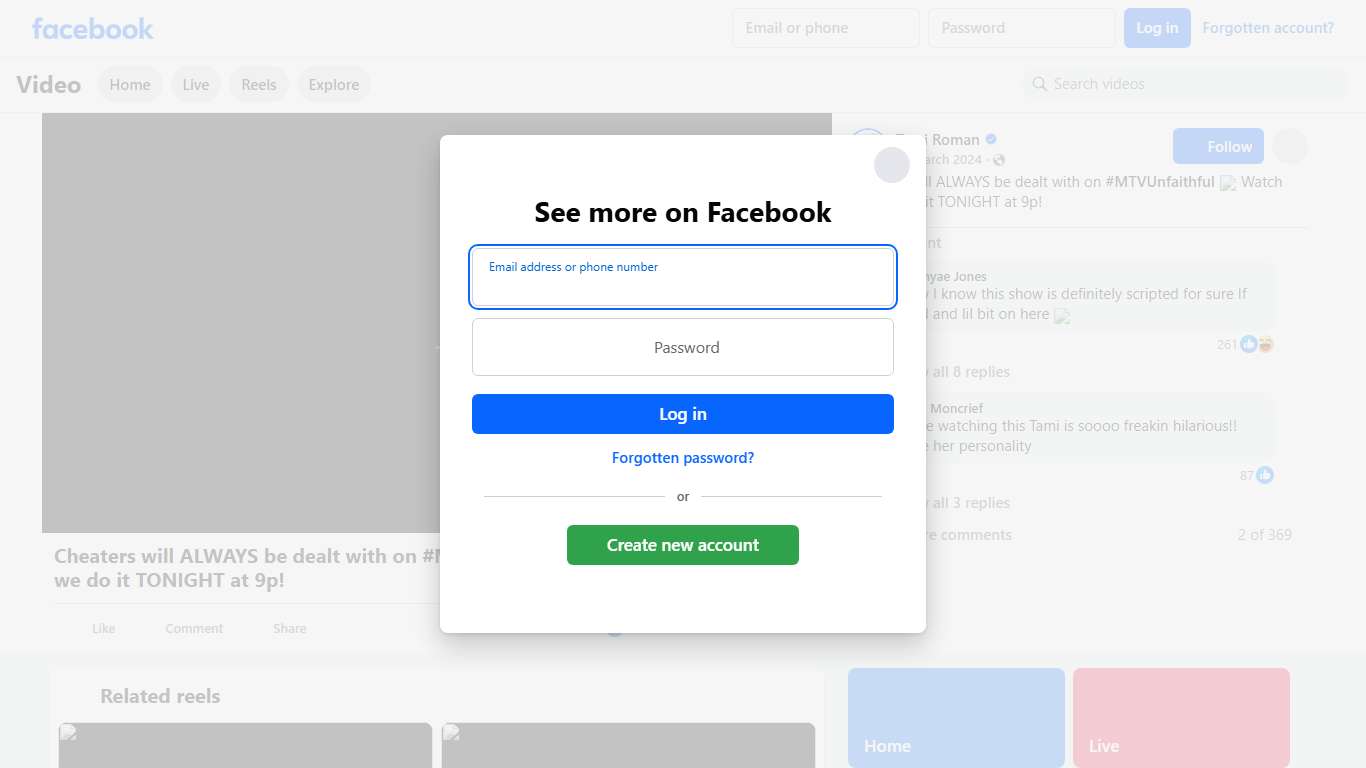 Cheaters will ALWAYS be dealt with on #MTVUnfaithful 👏 Watch how we do it TONIGHT at 9p! | Tami Roman | Facebook